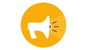 Icon mit einem Megaphon