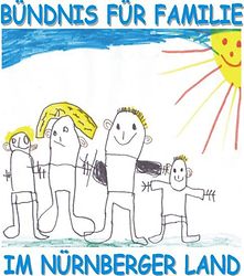 Logo mit dem Schriftzug "Bündnis für Familie im Nürnberger Land"