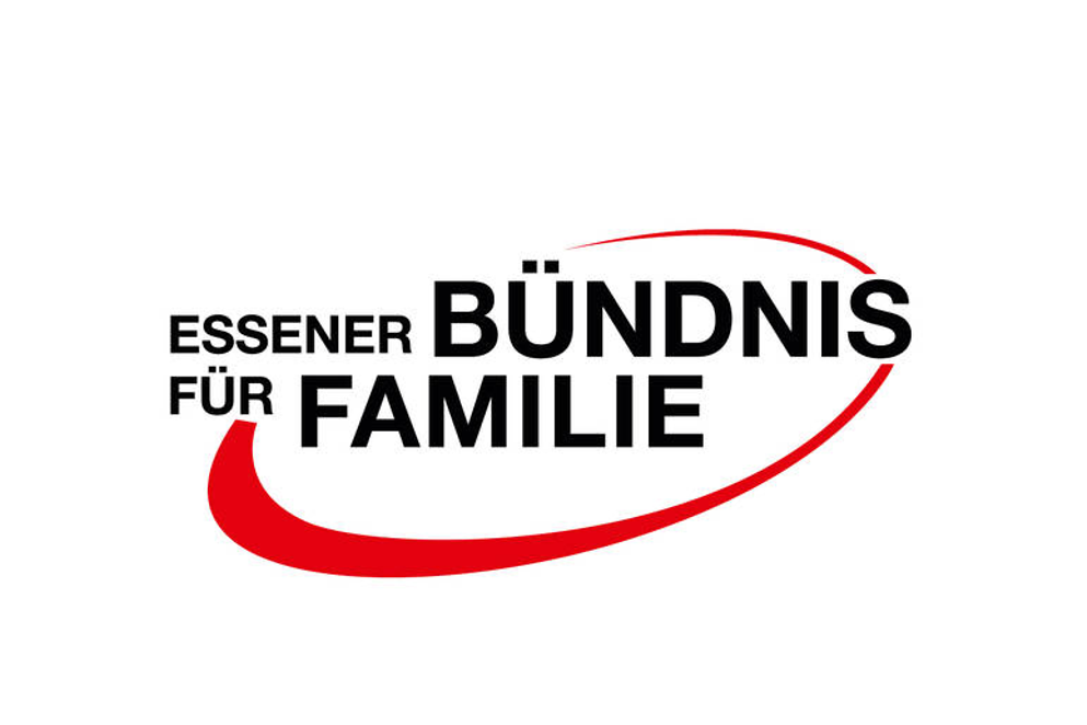 Logo mit Schriftzug "Essener Bündnis für Familie"