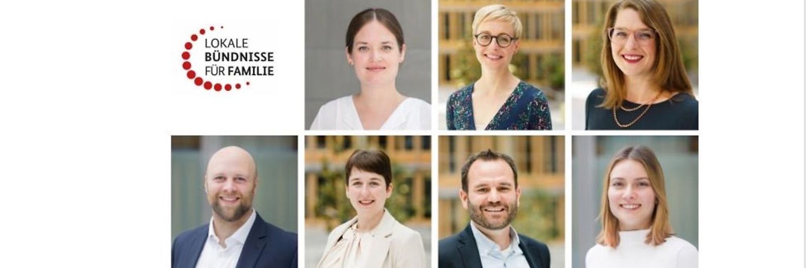 Porträts der Mitarbeitenden des Servicebüros Lokale Bündnisse für Familien