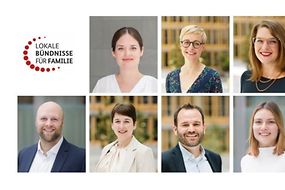 Porträts der Mitarbeitenden des Servicebüros Lokale Bündnisse für Familien