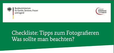Titelbild Checkliste zum Fotografieren