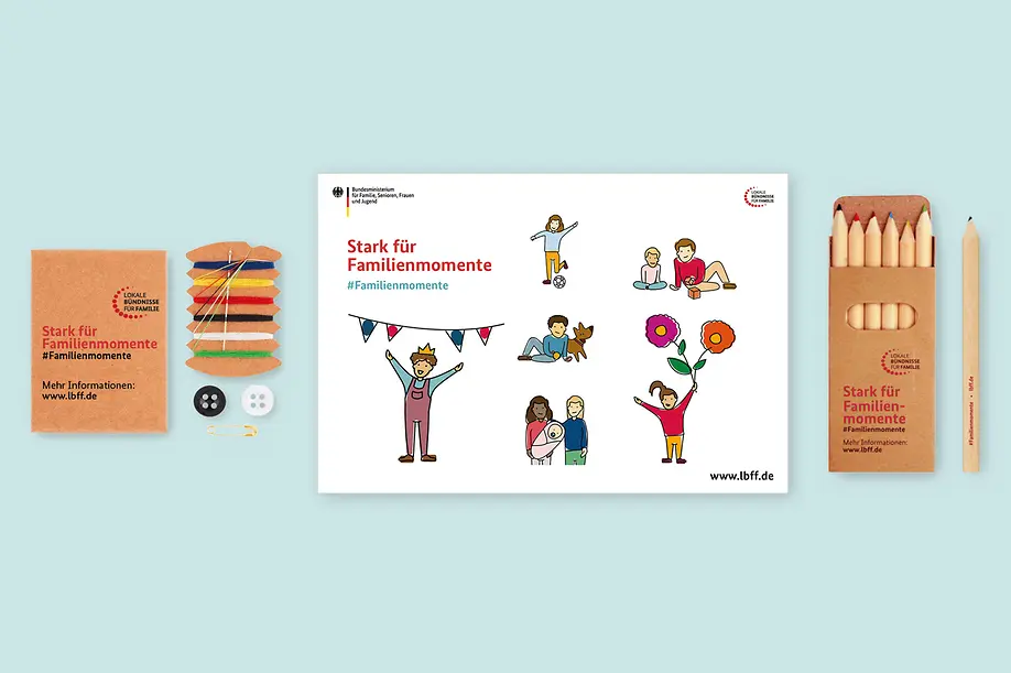 Tattoos, Buntstifte & Nähset