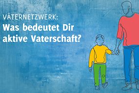 Eine Illustration zeigt Vater und Sohn 
