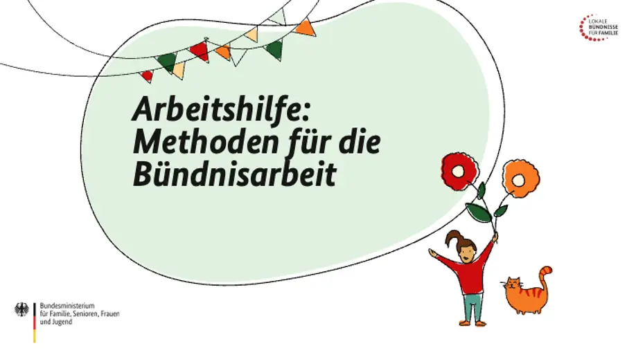Titel-Slide des Workshops: Arbeitshilfe – Methoden für die Bündnisarbeit