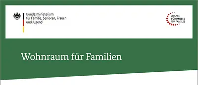 Titelbild der Arbeitshilfe "Wohnraum für Familien"
