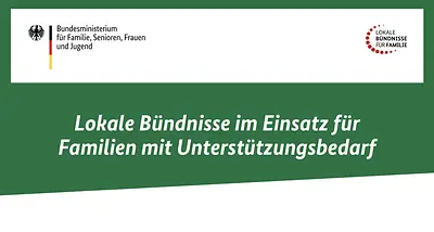 Titelbild der Publikation: Lokale Bündnisse im Einsatz für Familien mit Unterstützungsbedarf