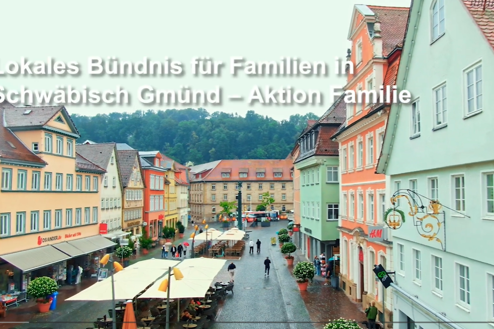 Eine Ansicht von Häusern in Schwäbisch Gmünd