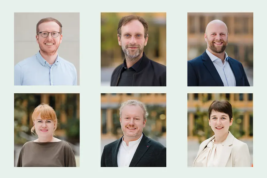 Portraits von allen Mitarbeitenden des Servicebüros